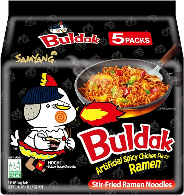 5 Pack Buldak Ramen