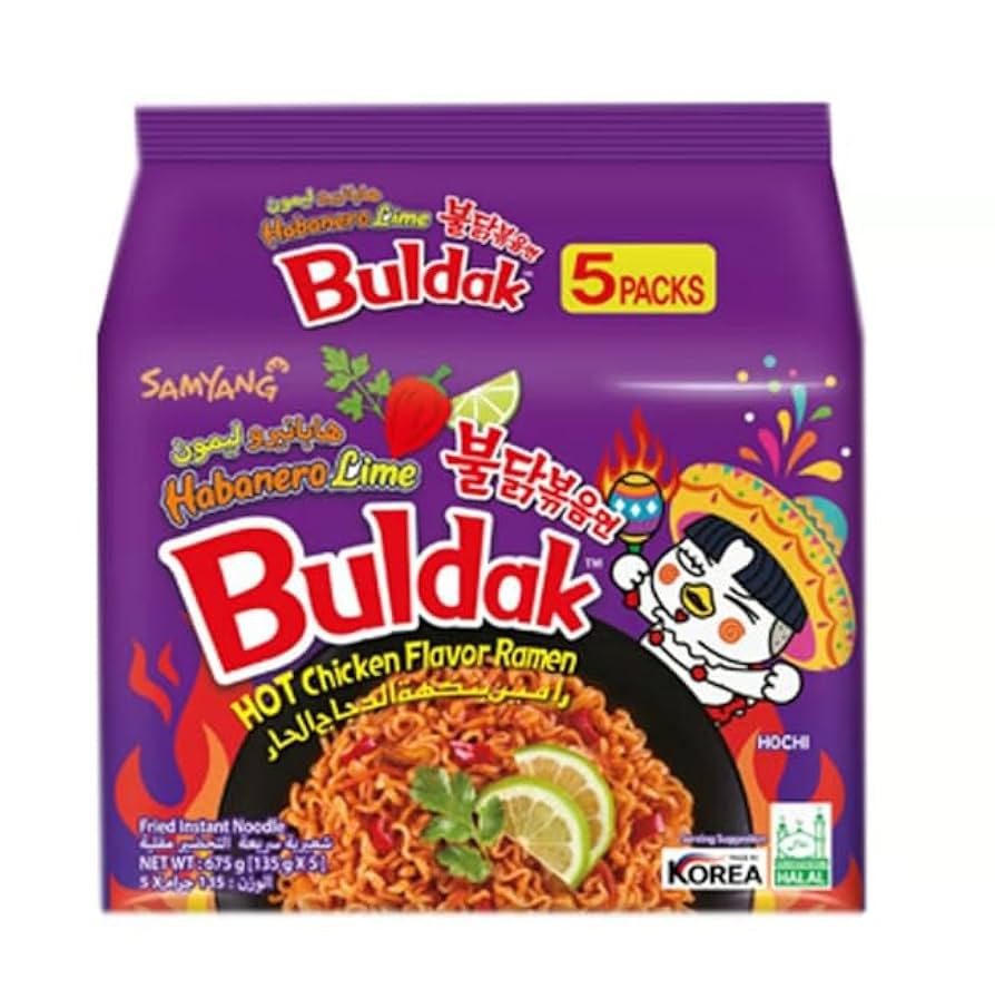 5 Pack Buldak Ramen