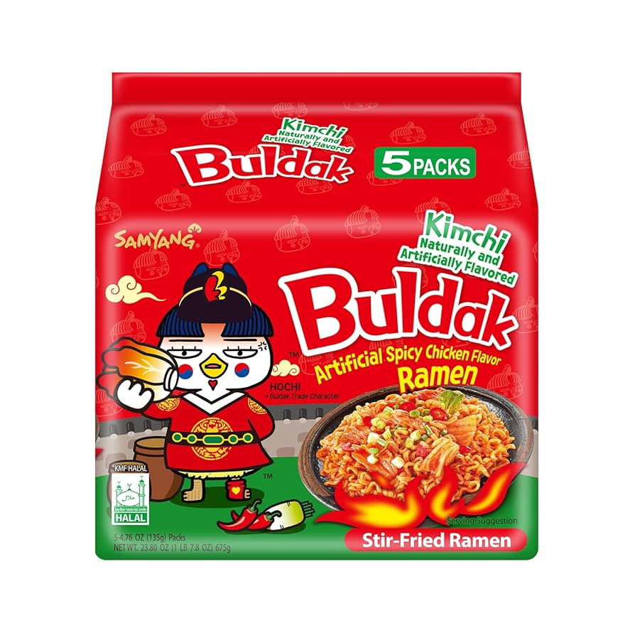 5 Pack Buldak Ramen