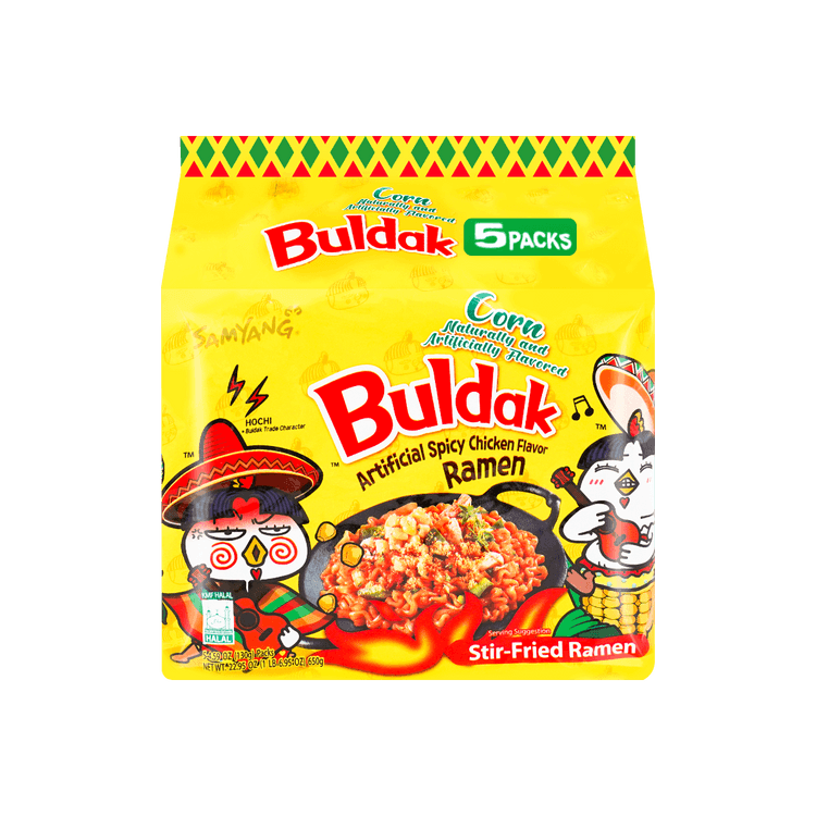 5 Pack Buldak Ramen